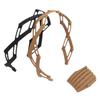 Diadema Plegable para Viaje, Diadema Plegable Portátil para Mujeres, Especial para Lavarse la Cara, Nuevo Estilo 2024 con Dientes, Antideslizante para Cabello Suelto