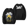 Moletom Cross-Border Black Sabbath Banda de Rock Gola Redonda com Capuz Tamanho S Escuro Europeu