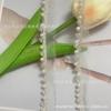 Nuevo Cinturón de Hilo Unilateral Cadena de Perlas y Diamantes Accesorios para Cuello de Ropa Cinta Cadena de Pedrería Cinturón de Cadena de Malla