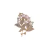 Broche de folha novo nicho de alta qualidade alfinete de lapela para terno feminino de alta qualidade acessórios com senso de design de temperamento atacado