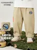Kaka Panda Roupas Infantis Calças 100% Algodão para Crianças Calças Tecidas para Meninos Roupas de Outono Calças Longas de Outono para Meninas Calças Casuais para Bebês
