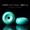 Turquesa de Magnesita Amorfa Cuenta de Buda Hebilla de Seguridad Pulsera Negra Grande para Mano Cielo Cuentas Espaciadoras Colgante Accesorios DIY Piezas