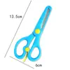 Tijeras infantiles hechas a mano no dañan la seguridad infantil tijeras de resorte tijeras para cortar papel de estudiante diy anti-pellizco tijeras para manualidades