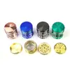 Nuevo Abaco Plano Transparente Visible Molinillo de Cigarrillos 65mm Molinillo de Aleación de Zinc Cuatro Capas Metálico Set Creativo para Fumar