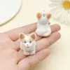 Dibujos Animados Super Mini Lindo Animal Terciopelo Animal Perro West Highland Colgante Llavero Cadena para Teléfono Móvil Accesorios de Joyería