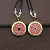 Colgante de moneda Shangui hecho de plata tibetana, colgante de moneda de cinabrio estilo chino vintage, accesorio de collar de hebilla de paz retro