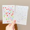 Pegatinas de Colores Huecas con Temática de Dopamina para Niñas, Decoraciones de Estrella de Cinco Puntas y Corazón, Corazones de Melocotón Autoadhesivos de Colores