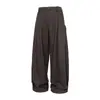 Pantalones de Patchwork Desconstruidos de Silueta Nueva Otoñal Disfraz Nanxia Simples para Viajar Sueltos de Pierna Ancha Adelgazantes Casuales