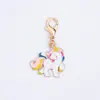 Colgante de esmalte de dibujos animados blanco, colgante de aleación en tono blanco, accesorios para manualidades, adorno colgante decorativo, accesorio para llavero, venta al por mayor