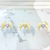 Pendientes de Aleación de Titanio F136 Corazón de Ángel Ala de Zirconia G23 Titanio Rosca Interna Joyería para Piercing de Labio Cabeza