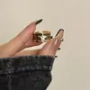 Anillo de Aceite con Gota de Estrella Vintage para Mujer Apertura Ajustable Lujo Ligero Exquisito Estilo Ins Diseño de Nicho Anillo con Sentido Avanzado