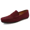 Zapatos de Hombre para Cuatro Estaciones de Primavera y Otoño Zapatos de Lona talla extra Zapatos para Conducir de caña baja Anti-pelusa para Piernas Zapatos Planos Casuales Estilo Británico