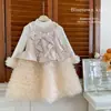 Vestido sin mangas para niña, vestido de cumpleaños de otoño para niños, vestido de pastel de tutú con lentejuelas, dulce vestido de princesa de tul