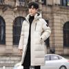 Chaqueta de plumón para hombre 2025 Invierno Nuevo Producto Alta Calidad 90% Plumón de Pato Blanco Abrigo de Longitud Media Top para Hombre Marca de Moda