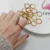 Anillo explosivo para mujer, amor cuadrado, color, índice, anillo de moda, mini anillo, joyería exagerada, venta al por mayor