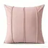 Funda de Cojín Rayada de Terciopelo Nórdico Transfronteriza Estilo Europeo para Sofá, Respaldo de Cama, Sala de Estar