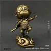 Estátua de Macaco de Cobre Igualando o Céu por Atacado Ornamentos de Macaco Rei de Cobre Estátua de Macaco Rei de Bronze Artesanato de Decoração para Casa