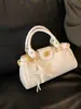 2026 Bolso Casual Sencillo de Color Sólido para Mujer, Bolso de Hombro de Moda y Tendencia, Bolso de Mano y Bolso de Hombro Sencillos Populares y Elegantes