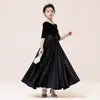 Vestido formal infantil del sudeste asiático, vestido de princesa de alta gama para desfiles, pequeña presentadora, actuación de piano, vestido de actuación para niña de un año