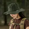 Novo Chapéu de Cowboy Ocidental Retrô para Mulheres, Proteção Solar de Verão, Chapéu de Pescador de Aba Larga, Versátil, Chapéu de Pescador Emagrecedor, Moderno