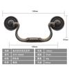 En Stock Tirador de Aleación de Zinc Transfronterizo con Doble Agujero para Herrajes de Muebles, Puerta de Cajón y Gabinete, Tirador de Puerta de Gabinete Antiguo Estilo Americano