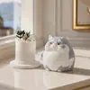 Linda piedra difusora de gatito para uso doméstico interior de larga duración, piedra aromática de cristal de alta calidad para aceites esenciales, decoración para dormitorio, habitación y sala de estar