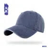 Boné de Baseball Vintage de Sarja Macia para Homens, Lavado e Desgastado, Simples e Versátil, Chapéu de Sol Feminino para Uso Externo