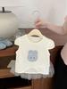 Camiseta de Verano de Manga Corta para Niñas 2025 Nuevo Estilo Bebé Lindo Estampado de Dibujos Animados Delgada Bebé Top Combinable con Todo