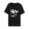 Camiseta de Manga Corta de Algodón Puro para Hombre, Estampada, Estilo Europeo