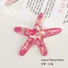 Accesorios de Resina DIY de Dibujos Animados Joyería Estrella de Mar Brillante Pegamento de Crema Pasador Funda para Teléfono Móvil Hebilla de Zapato Llavero Colgante con