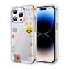 TPU+PC Adecuado para Funda de Teléfono Móvil Apple iPhone17Promax con Botones Pintados con Flores y Cubierta Protectora con Flores Pintadas