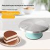 Prato Giratório para Decoração Prato de Decoração Espátula Profissional Prato Giratório para Bolo de Aniversário Antiderrapante Ferramentas Domésticas para Panificação Silencioso Destacável