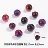Cen Tianran Cuentas Sueltas de Ojo de Tigre de Alta Calidad Cuentas Redondas para Pulsera de Tesoros Múltiples DIY con Agujero Grande