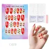 24 Peças de Unhas Postiças Usáveis para Adultos Produtos Acabados Transfronteiriços Patches de Manicure de Alta Qualidade Manicure Amêndoa Removível Atacado