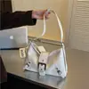Bolso de Hombro Cruzado Retro Plisado Estilo Motociclista Retro Americano para Viajes Diarios Bolso de Axila de Moda Chic Dulce Fresco
