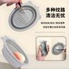 Tazón Popular Transfronterizo para Limpiar Brochas de Maquillaje, Herramientas de Belleza Plegables, Plumón, Almohadilla Limpiadora para Esponjas de Belleza, Tazón de Silicona para Fregar