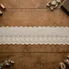 217493 Encaje de algodón perforado para ropa de mujer y niño, ribete de encaje para falda, accesorios para prendas, encaje bordado al por mayor