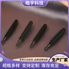 Cabezal de cepillo para pestañas con forma de cuchillo, silicona, negro, cabezal de cepillo para pestañas, herramienta desechable para injertos