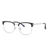 2025 Nuevo Armazón Metálico para Cejas Marco de Lentes para Hombre Se Puede Equipar con Marco Grande Retro Europeo y Americano de Moda Marco Óptico Venta al por Mayor