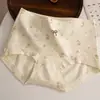 Calcinhas Infantis Femininas de Algodão Puro, Classe A Antibacteriana 10A, com Fecho Estendido no Gancho, Estampa Floral Doce, Cobertura Total, Respiráveis