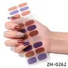 Pó de cebola Zhengxiang 22 adesivos de unha atacado Europeu e Americano Película de esmalte de unha adesivos de unha cor sólida estilo simples adesivos de unha de comércio exterior