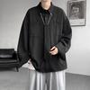 Uniforme Nuevo de Clase de Primavera Camisa de Manga Larga Estilo Hong Kong Estudiantes Adolescentes Casual Simple Decoración de Corbata Camisa Holgada Tendencia