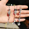 Estilo coreano novo simples moda elegante versátil roupa corrente de suéter longo colar com pingente de borla colar pingente atacado