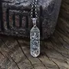 Plata de Ley S925 Joyería Taoísta Colgante de Zhao Gongming Dios de la Riqueza Retro Tendencia Nacional Etiqueta de Doble Cara Collar Que Atrae Riqueza de Todas las Direcciones