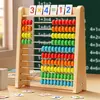 Ábaco Montessori para Niños Contador de Diez Niveles Bastidor de Cálculo Suma y Resta Ábaco para Estudiantes Aritmética Mental Suma y Resta Juguetes Educativos para Niños