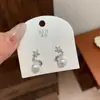 Pendientes de Diseño de Nicho con Agujas de Plata 925, Colección de Pendientes de Lujo Ligero de Gama Alta, Juegos de Pendientes, Tachuelas para Hélice Auricular al por Mayor