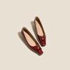 Novos Sapatos de Couro Femininos de Salto Alto para o Verão/Primavera 2025, Slip-On de Couro Macio, Solado Macio, Personalizáveis, para o Dia a Dia