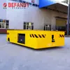 Camión plataforma plana eléctrica sin rieles de transporte de material en rollo galvanizado, camión plataforma plana de piso sin rieles con ruedas de goma alimentado por batería, dirección libre