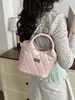Bolso de hombro casual retro para mujer de gran capacidad, nuevo bolso tote acolchado para el trabajo y los desplazamientos, bolso cruzado