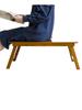 Escritorio de Cama de Bambú Perezoso para Dormitorio Plegable Pequeña Mesa Mesa Kang de Madera Maciza Mesa de Estudio para Estudiantes Mesa Simple para Ventana de Bahía